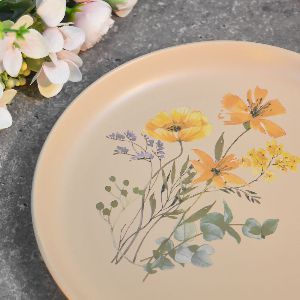 Тарелка десертная 20см Цветочная фантазия