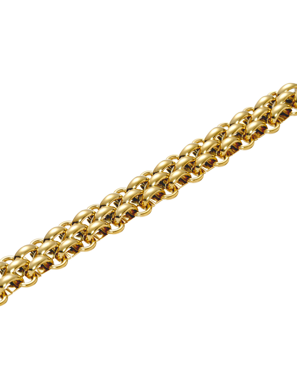 Браслет массивная золотая цепь, плетение