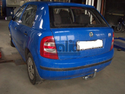 Фаркоп оцинкованный Galia S081A для Skoda Fabia хетчбек 2000-2007, 2007-2014(паспорт и сертификат в комплекте)(без электрики)