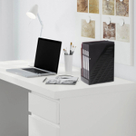 Лоток вертикальный для бумаг BRAUBERG «MAXI-plus» (250×160×300 мм), сетчатый, черный.