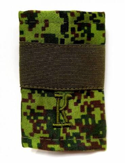 Фальшпогоны с вышитой оливковой К и оливковым галуном (ст. сержант)