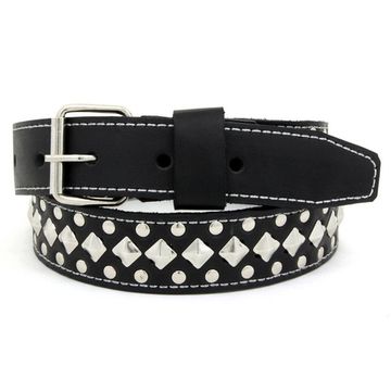 Ремень 1р ромб малый+2р клепка малая (3,3 см) (061)