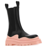 Bottega Veneta Tire Chelsea Boots Women"s Black Pink