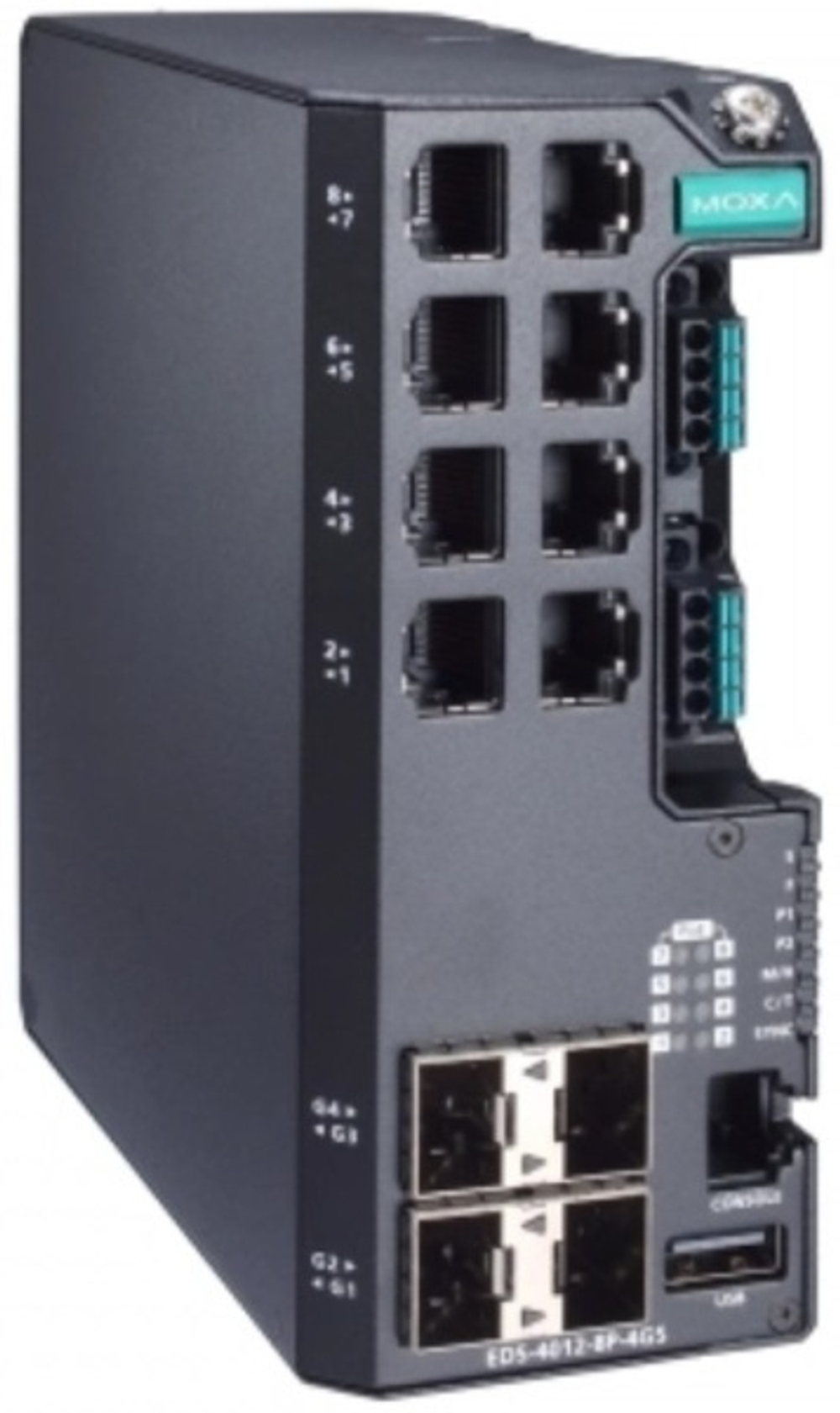Коммутатор управляемый MOXA EDS-4012-8P-4GS-LVB