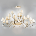 758212 Люстра подв. DIAFANO 21х40W G9 ЗОЛОТО/БЕЛЫЙ