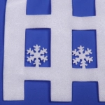 Украшение новогоднее «Забор со сказочными снежинками» 57*33 см