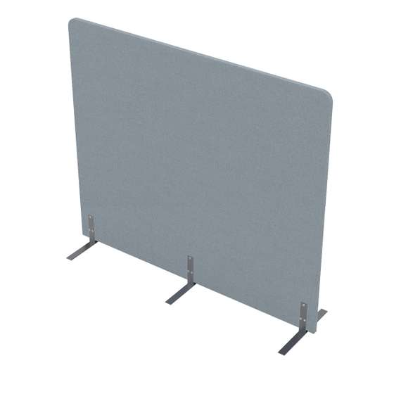 011.МПО.1614 Акустическая мобильная перегородка на стационарных опорах (1600*450*1400)