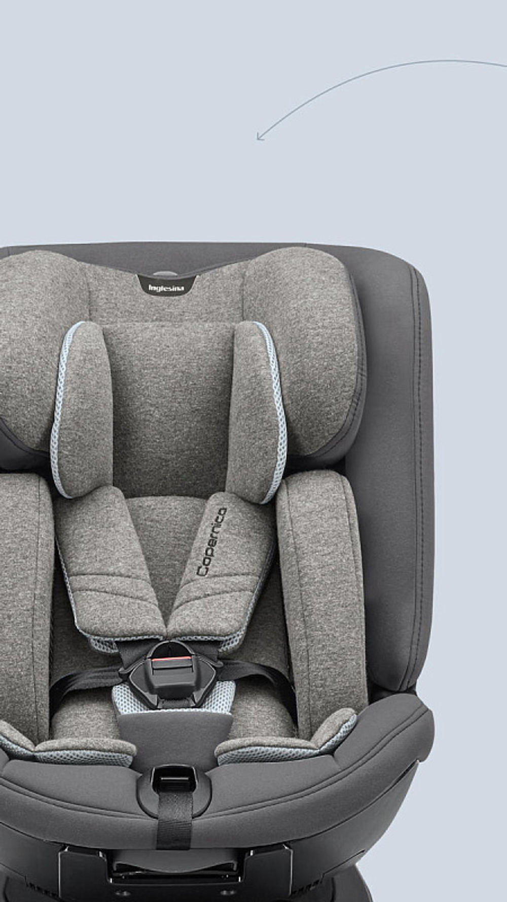 Автокресло Inglesina Copernico 360° 0-36 кг Vulcan Black AV91R0VLBRU