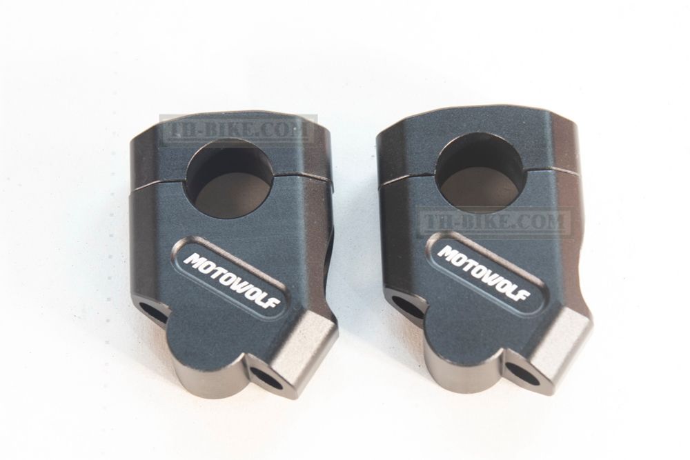 Handlebar Heightening. 38mm rise, 45 degree angle. for 22mm and 28mm handlebars