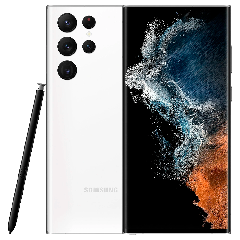 Смартфон Samsung Galaxy S22 Ultra 12/256GB, White Phantom (Белый фантом)