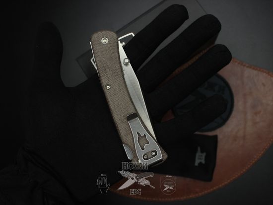 Складной нож BUCK 0110BRS4 110 Slim Knife Pro c клинком из стали CPM-S30V, рукоять микарта
