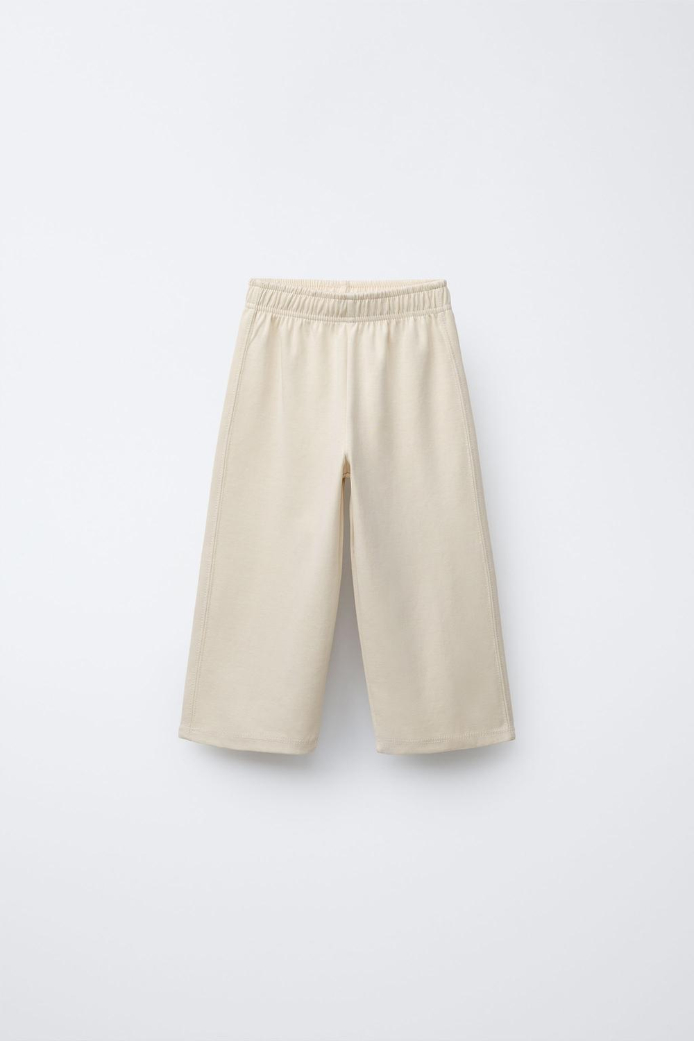 ZARA БРЮКИ WIDE LEG, БЕЖЕВЫЙ