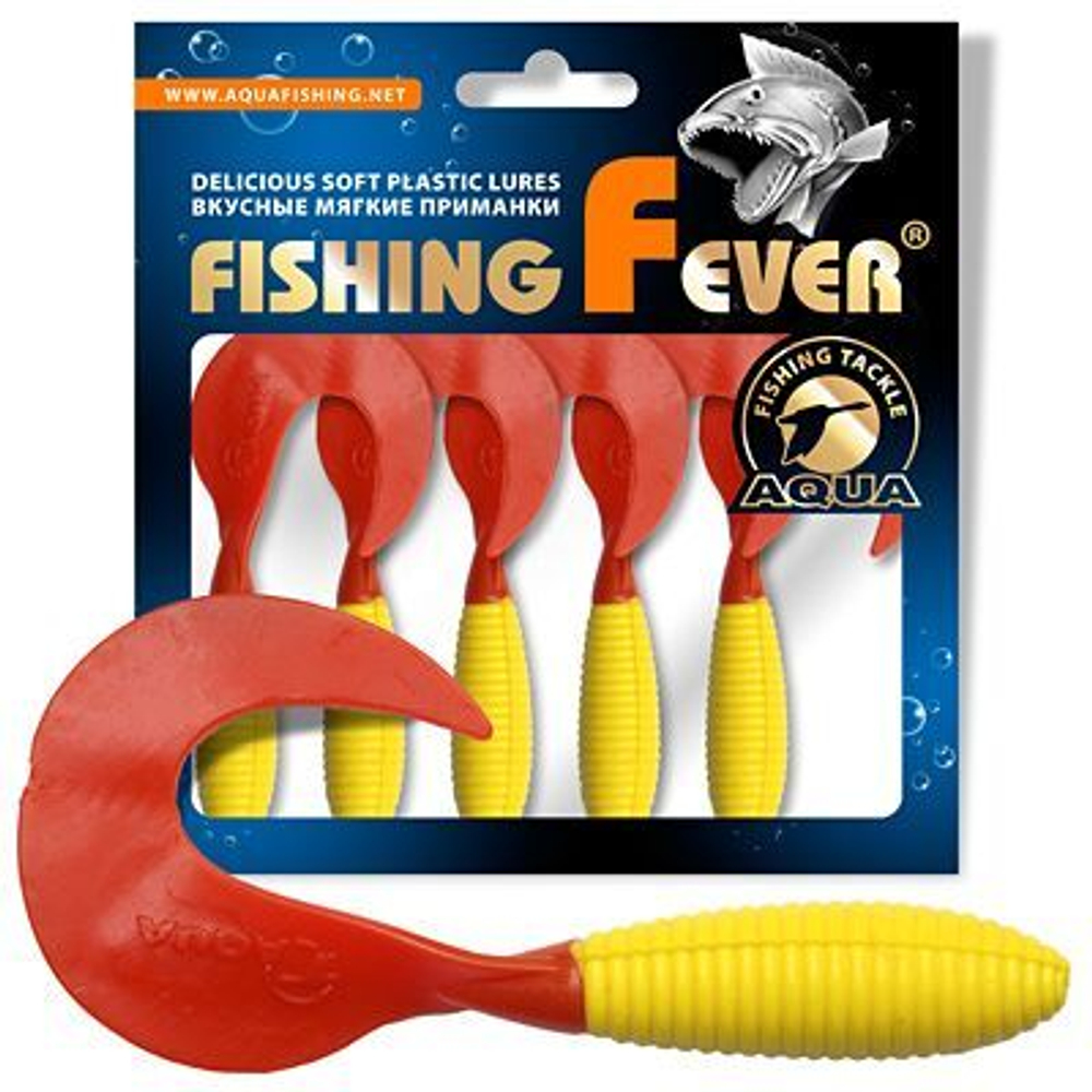 Мягкая приманка твистер FishingFever ARGO 6,0cm,2,0g,уп 6 шт