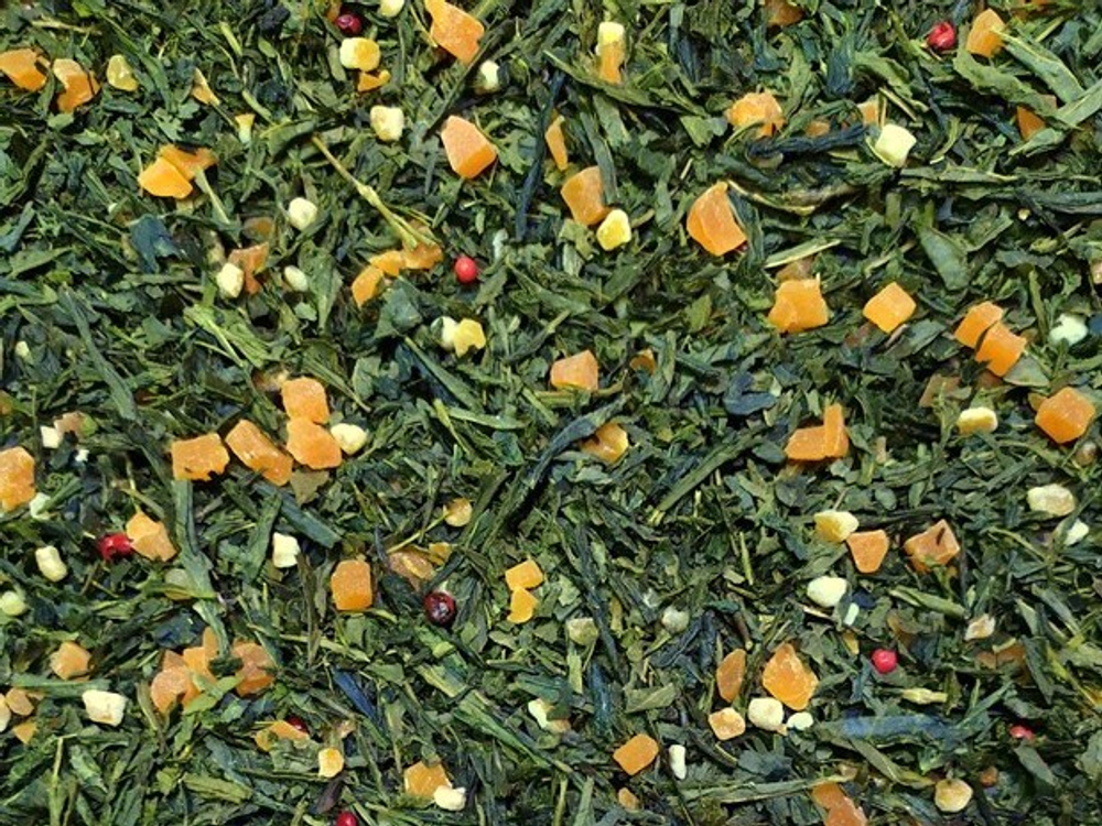 7792D Чай зеленый ароматизированный ПРЕМИУМ коллекция "Мандарин"