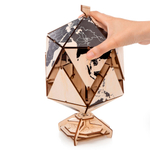 Деревянный конструктор Черный глобус Икосаэдр c секретом (EWA)