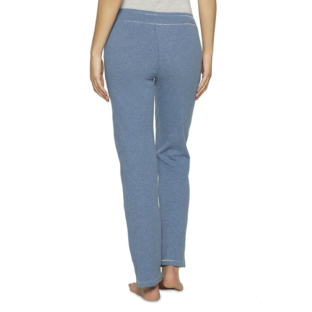 Уютные брючки с люрексом (Размер: S) (Цвет: синий)