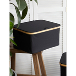 Корзина для белья neat low, 40x33x20 см, черная