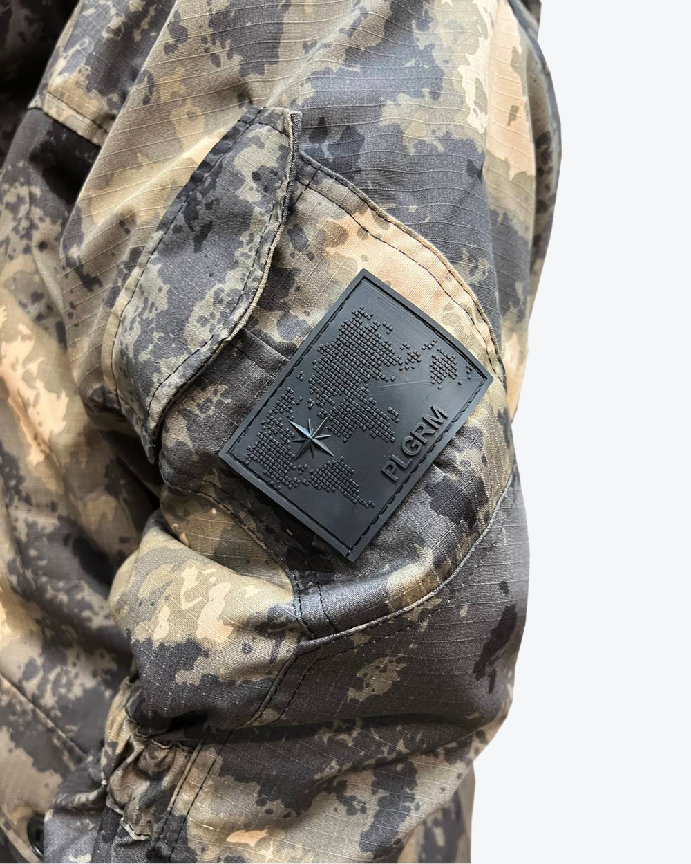 Костюм Горка 5 демисезонный "Серый мультикам" с флисом, Пилигрим