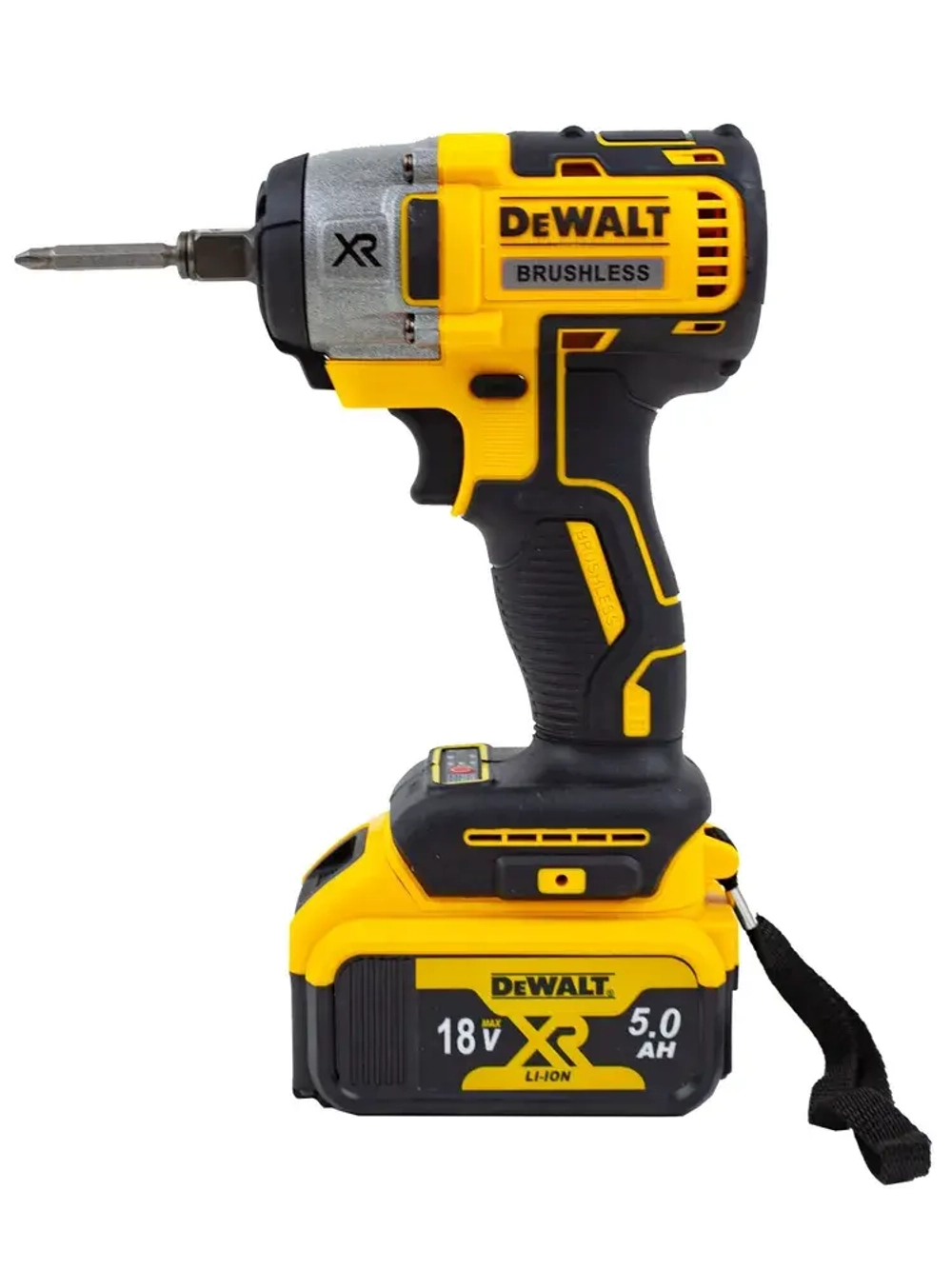 DeWalt Гайковёрт Аккумуляторный Ударный 18v + Болгарка УШМ 125мм бесщеточная Набор 2в1 Девольт
