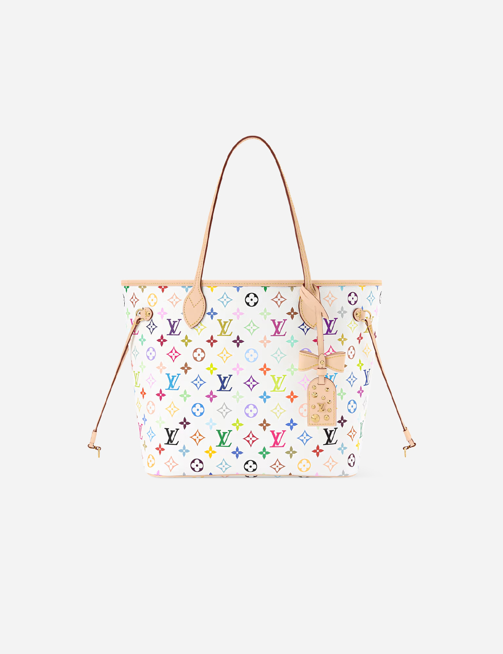 Сумка Louis Vuitton LV x TM Neverfull MM "Multicolor/White"