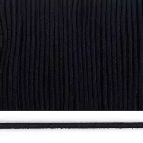 Резинка шляпная 2мм,т.серый