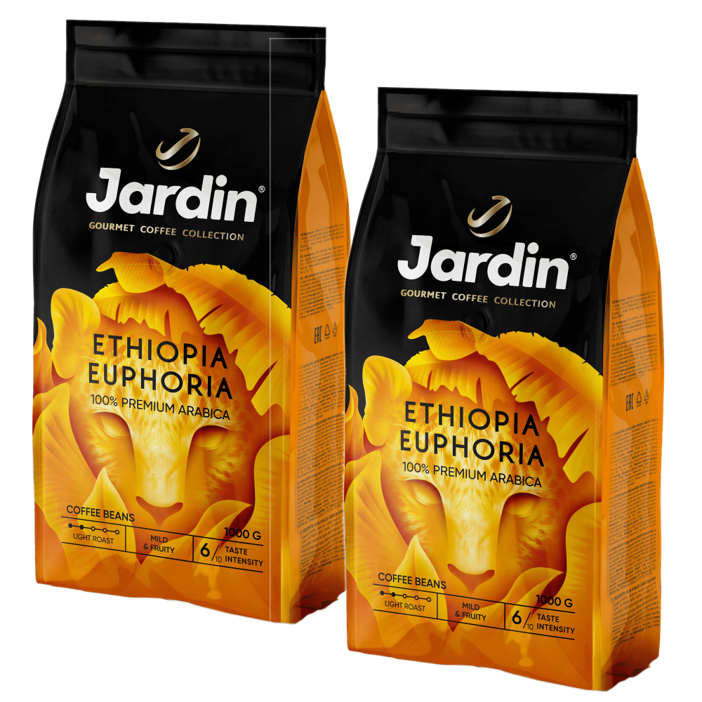 Кофе в зернах Jardin Ethiopia Euphoria, 1 кг (Жардин) х 2 шт