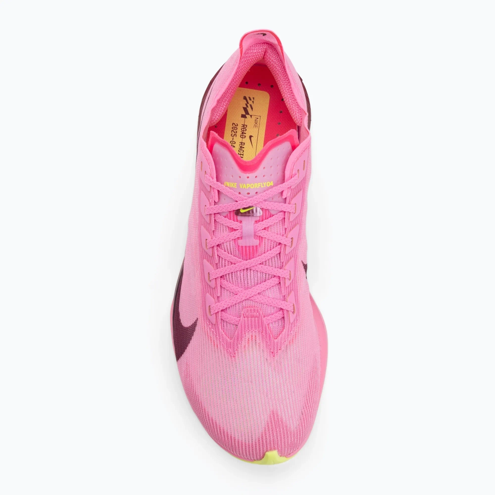 Женские Кроссовки для бега Nike Vaporfly 4 pink spell/hyper pink/volt ice/bordeaux