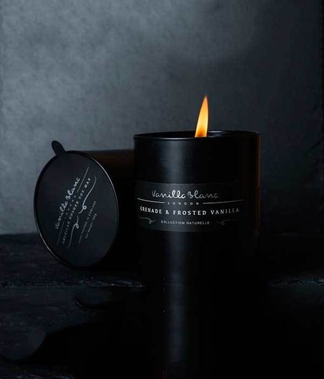 Свеча ароматическая Гранат и ванильная пудра, Vanilla Blanc