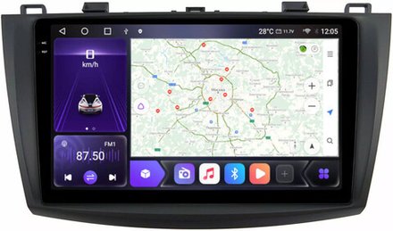 Магнитола для Mazda 3, Axela 2009-2013 - Carmedia OL-9507 QLed+2K, Android 12, ТОП процессор, CarPlay, SIM-слот