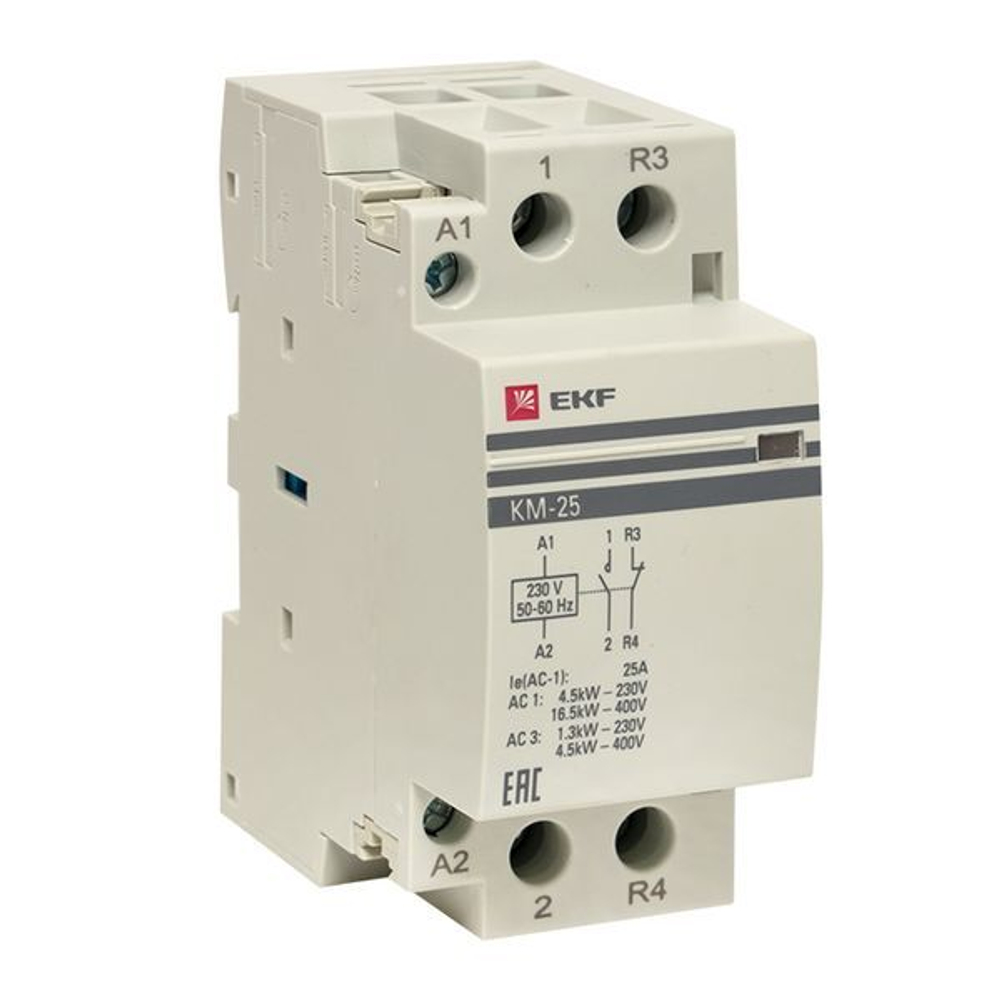 Контактор модульный КМ 25А NО+NC (2 мод,) EKF PROxima