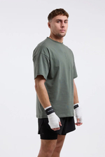 Футболка BOXRAW Lineal Oversized зеленая