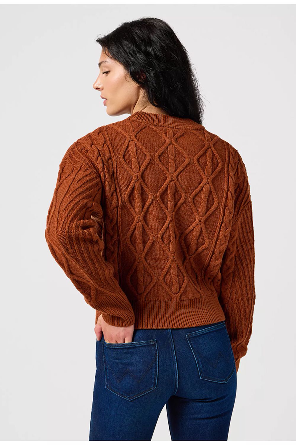 Джемпер CABLE KNIT SWEATER 112356473