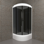 Душевая Кабина Грэй-Блэк 90*90 В