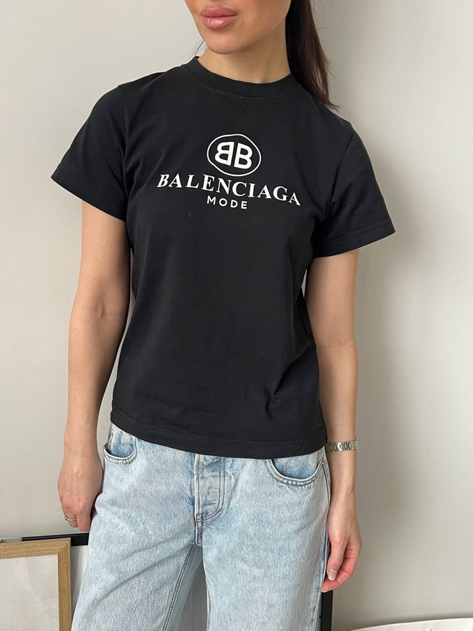 Хлопковая футболка Balenciaga, S/M