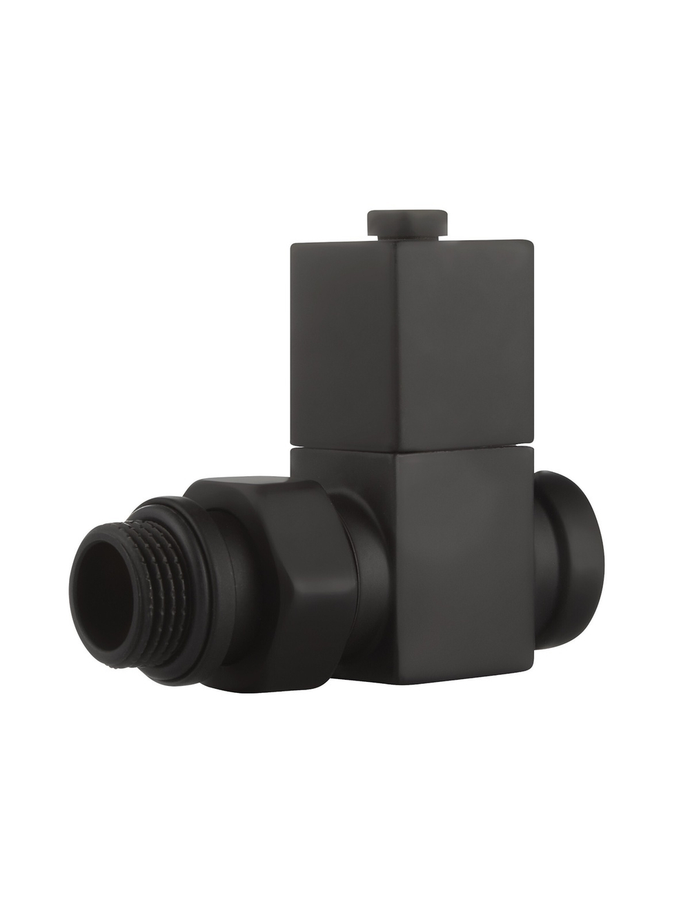 Набор дизайн-вентилей Royal Thermo CUBE, прямой (черный) 1/2"