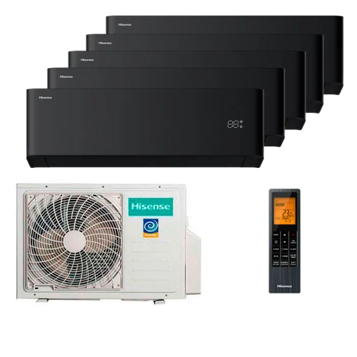 Мульти сплит-система Hisense на 5 комнаты (25+25+25+25+25 кв.м.) VIBE PRO CARBON