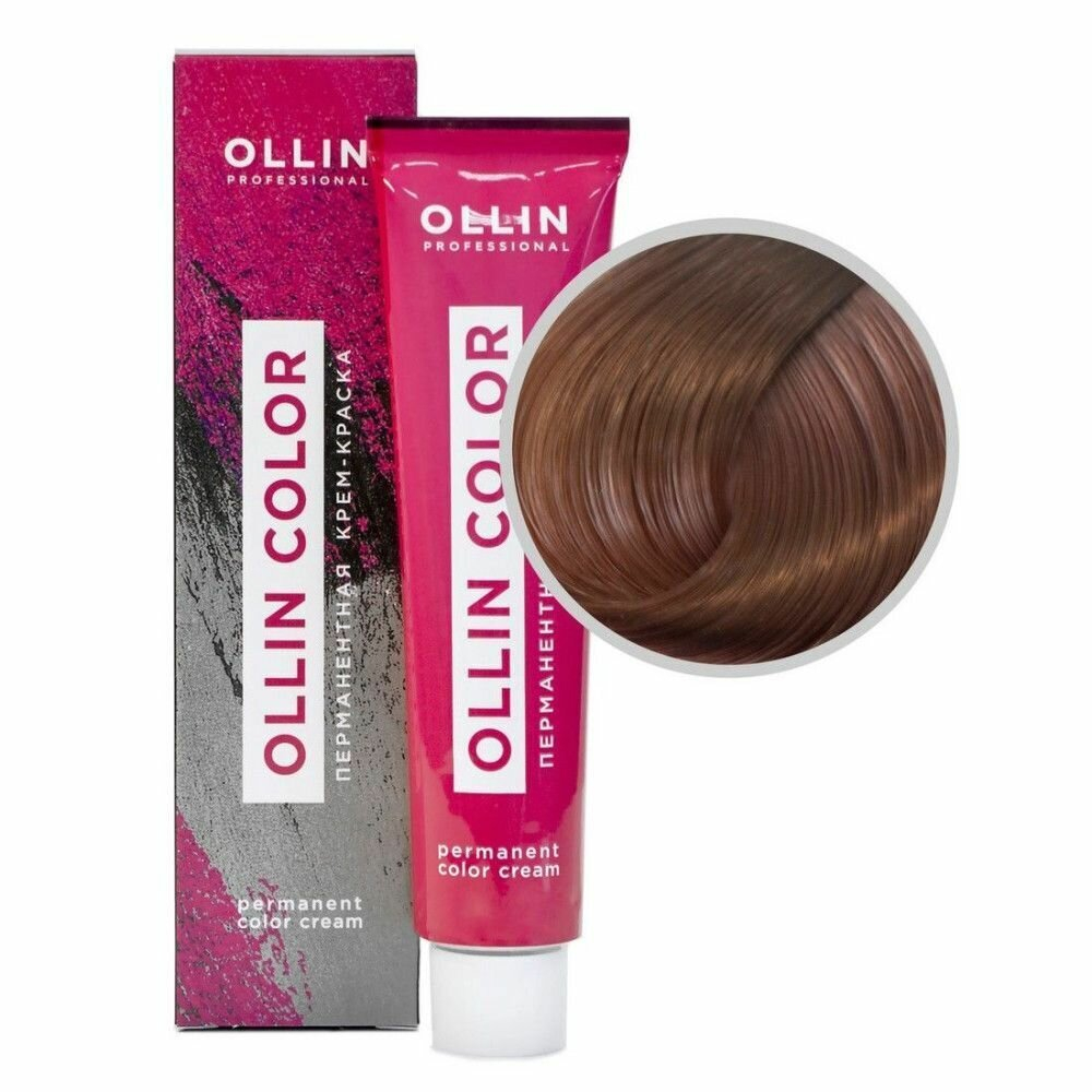 OLLIN COLOR 8/7 светло-русый коричневый 60мл Перманентная крем-краска для волос