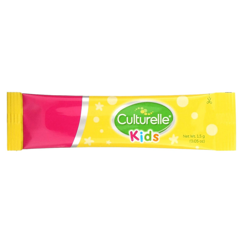 Culturelle, Kids, чистые пробиотики, от 1 года, без ароматизаторов, 23 мг, 30 порционных пакетиков
