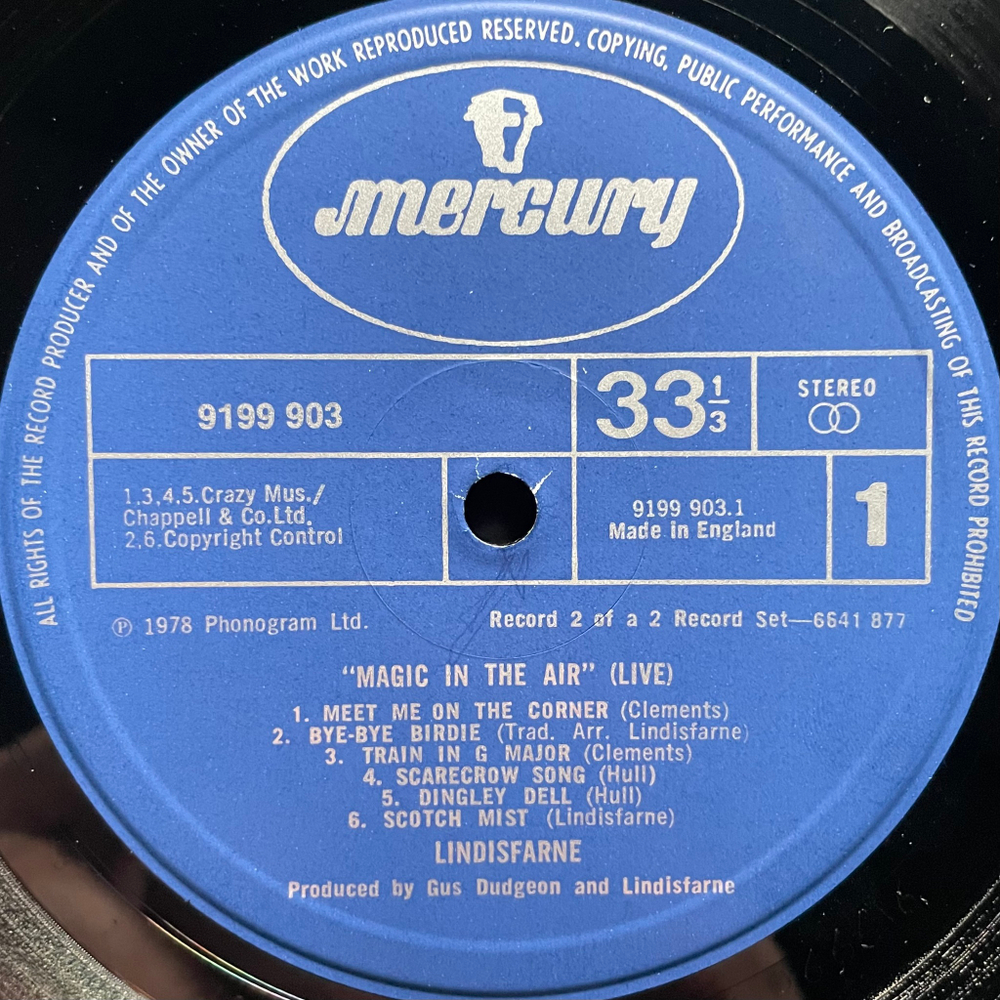 Lindisfarne ‎– Magic In The Air 2LP (Англия 1978г.)