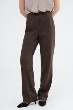 Брюки женские 04Л, коричневый #522Кор0204Л