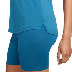 Женский топ теннисный Nike Dri-Fit One Elastika Standard Fit Tank - небесный
