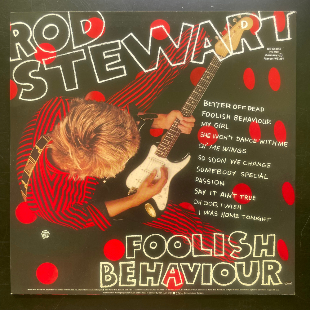 Rod Stewart ‎– Foolish Behaviour (Скандинавия 1980г.)