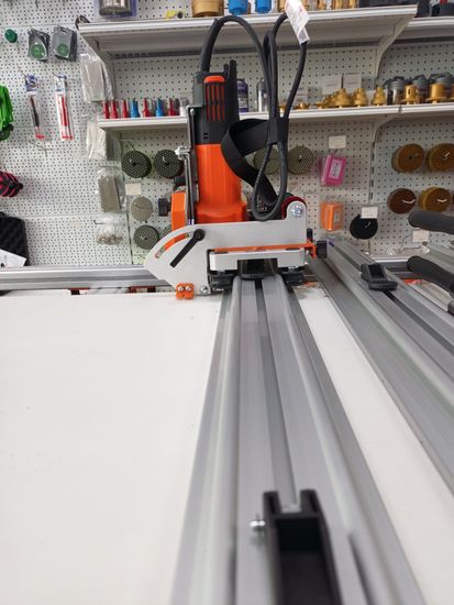 Слайдер с УШМ для прямого и реза под 45 градусов на шину