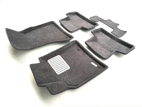 Коврики салона для AUDI Q5 (2008-2016) Euromat 3D Lux серые. Арт. EM3D-001104G