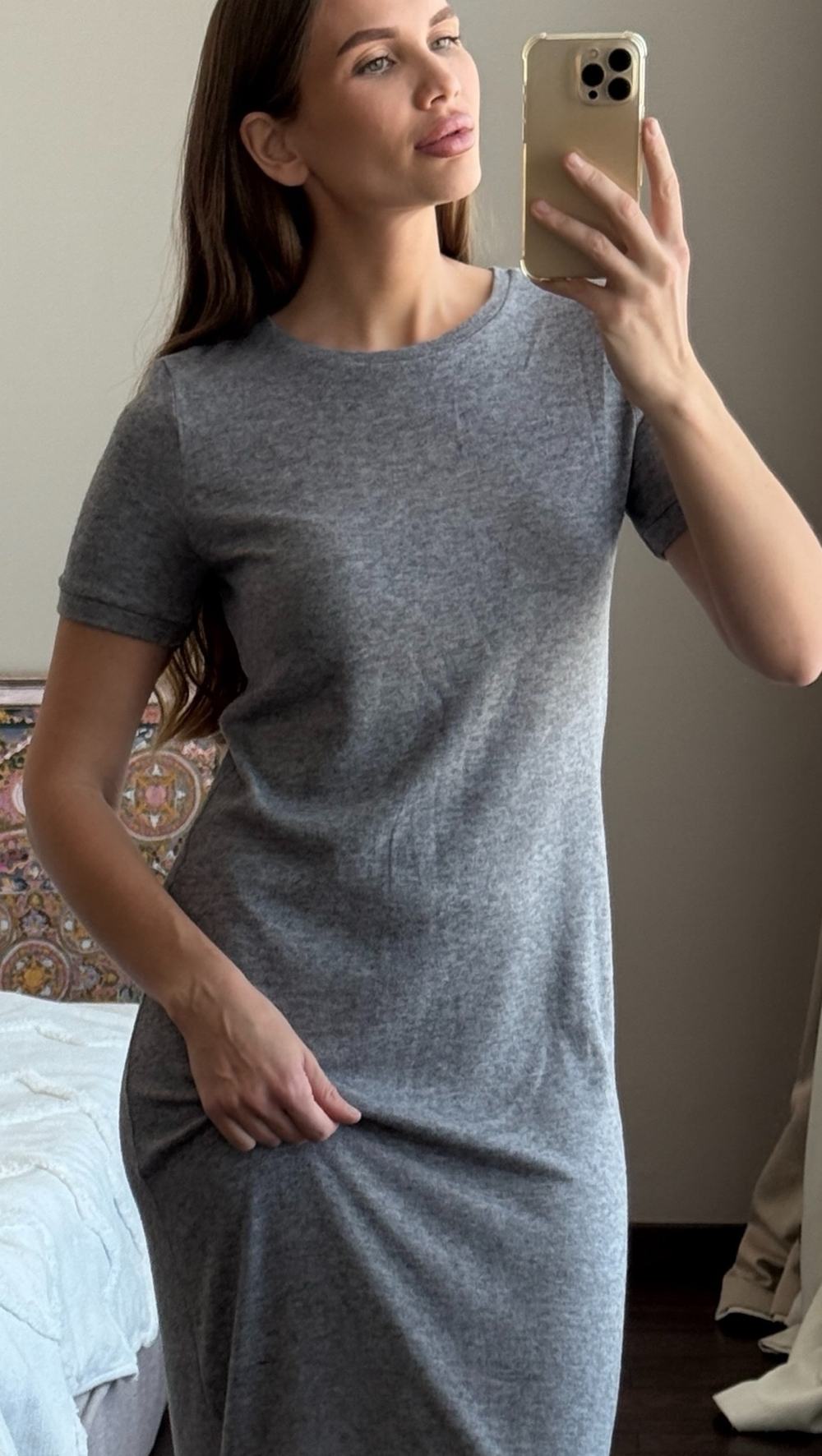 Платье "Enigma" оттенок серый меланж