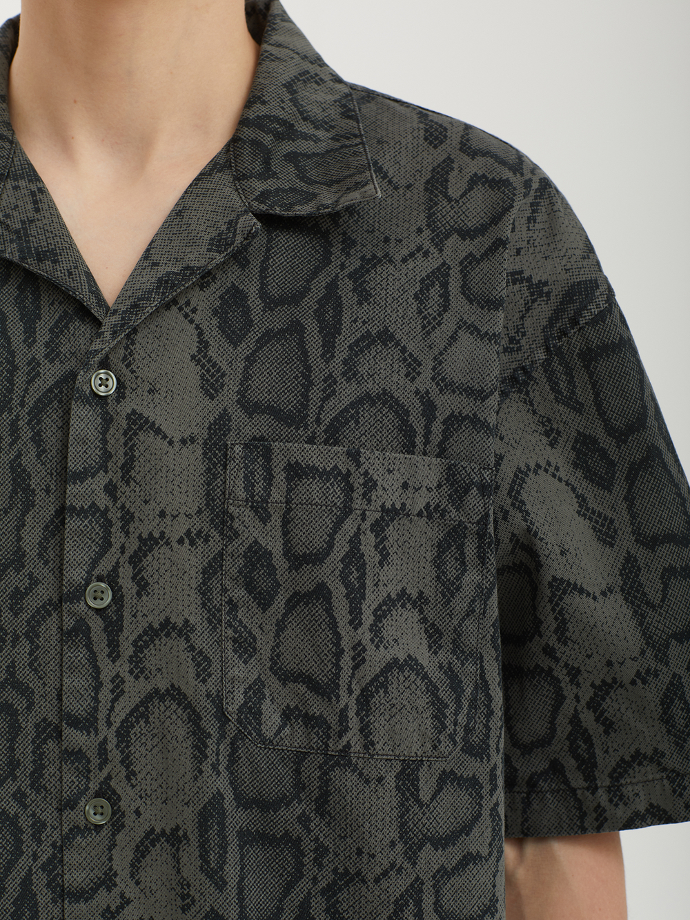 Мужская Рубашка Snake Camo