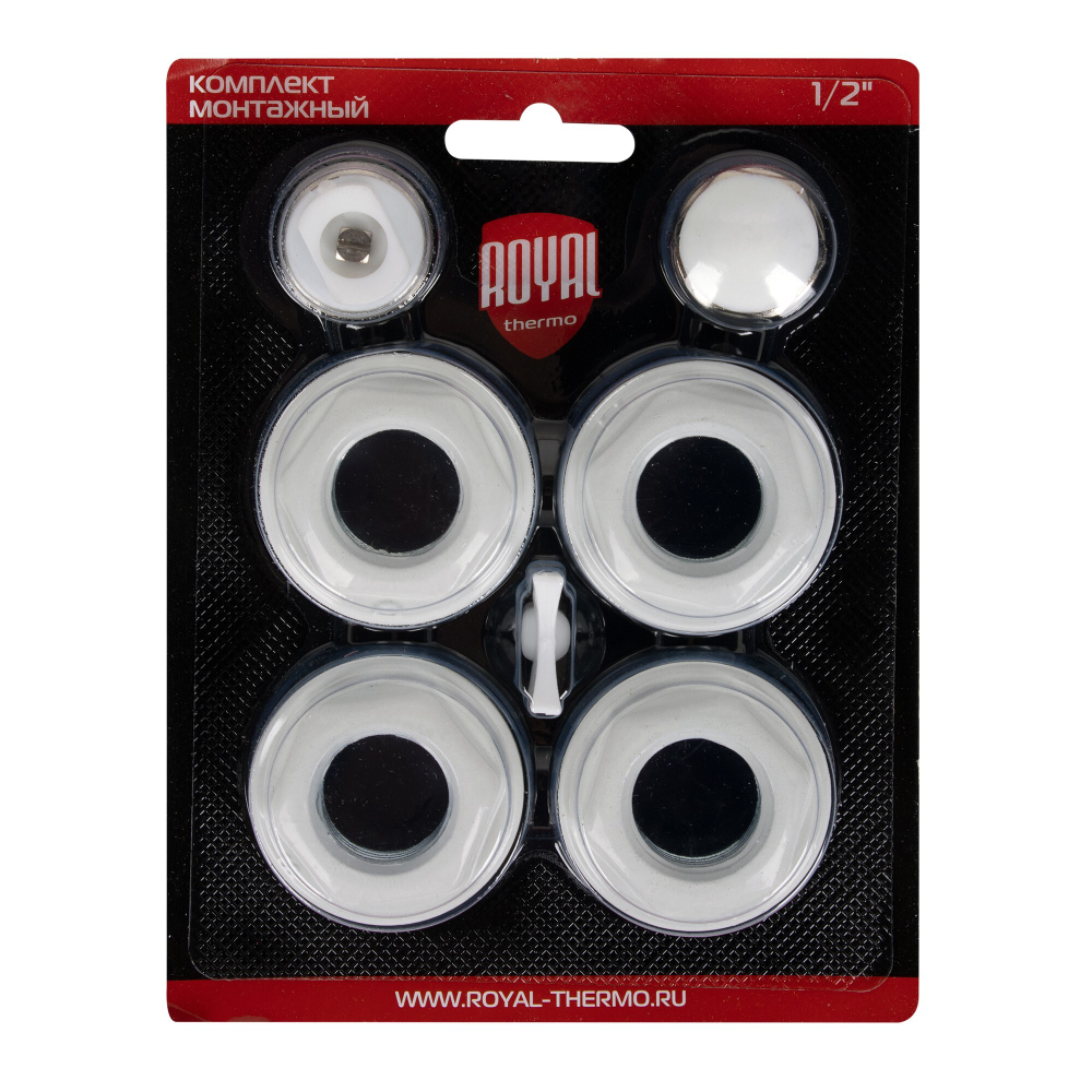 Комплект монтажный Royal Thermo 1”х 1/2quot; белый