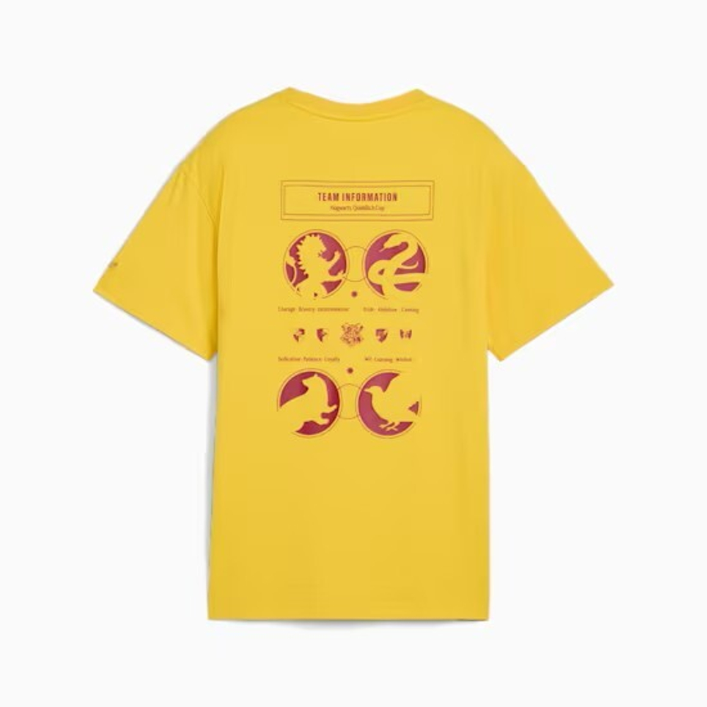 PUMA X HARRY POTTER ФУТБОЛКА СВОБОДНОГО КРОЯ, ЖЕЛТЫЙ