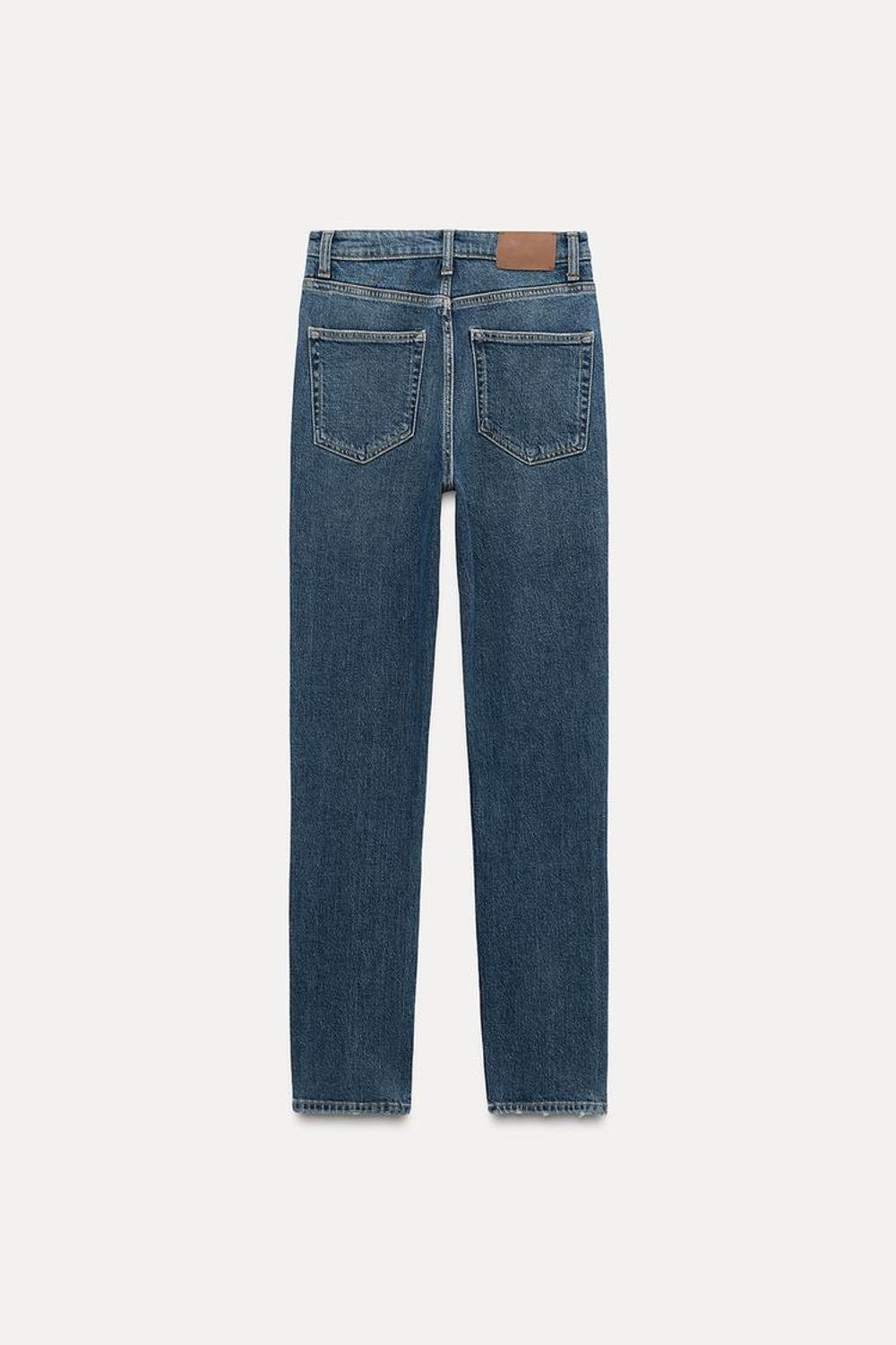 ZARA ДЖИНСЫ SKINNY С ВЫСОКОЙ ПОСАДКОЙ — ZW COLLECTION, ВЫЦВЕТШИЙ СИНИЙ