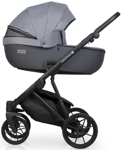 Детская коляска Riko Basic Montana Plus X 2 в 1 40 Graphite (графит+серый)